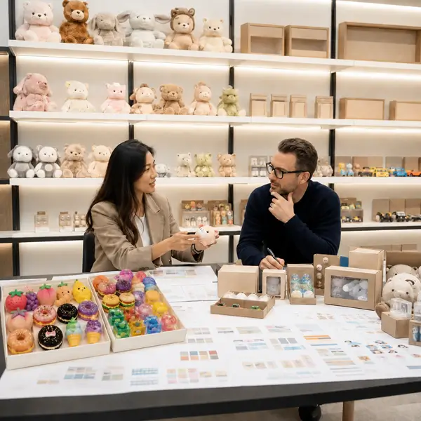 Retail buyer planning a new toy range and shelf expansion