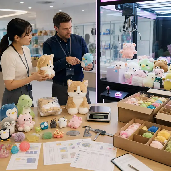 Claw machine prize fit testing with size weight packing and compression review