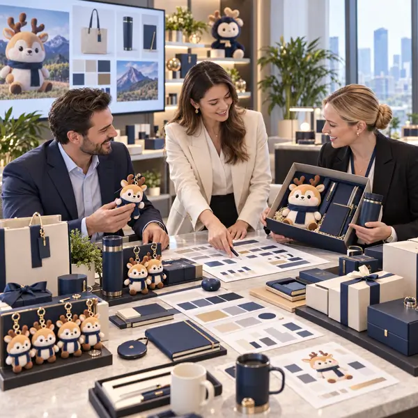 Corporate gift project review for brand colors budget tiers packaging and distribution